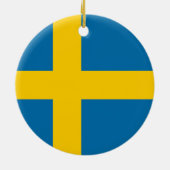 スウェーデン国旗 セラミックオーナメント (裏面)