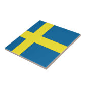 スウェーデン国旗 タイル (側面)