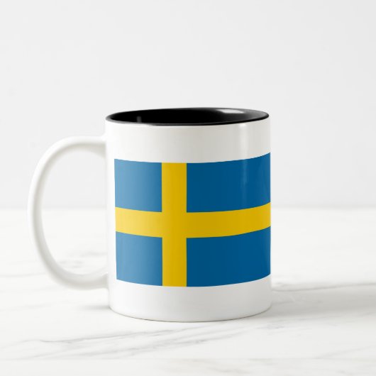 スウェーデン国旗 ツートーンマグカップ (左)