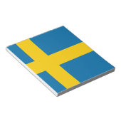 スウェーデン国旗 ノートパッド (アングル)