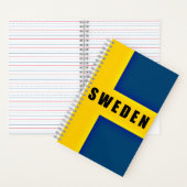 スウェーデン国旗 ノートブック (内側)