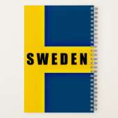 スウェーデン国旗 ノートブック (裏面)