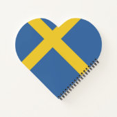 スウェーデン国旗 ノートブック (裏面)