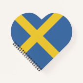 スウェーデン国旗 ノートブック (正面)