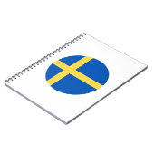 スウェーデン国旗 ノートブック (左側)