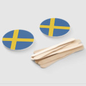 スウェーデン国旗 ハンドファン (組立なし)