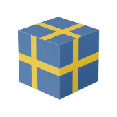 スウェーデン国旗 フォトキューブ (裏面アングル)