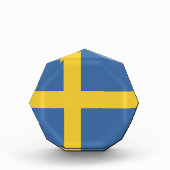 スウェーデン国旗 フォトブロック (正面)