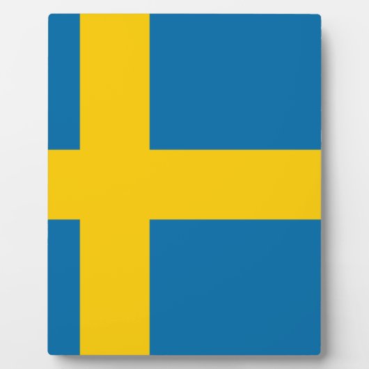 スウェーデン国旗 フォトプラーク (正面)
