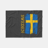 スウェーデン国旗 フリースブランケット (正面(横))