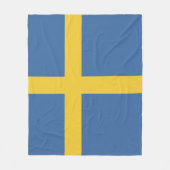 スウェーデン国旗 フリースブランケット (正面)