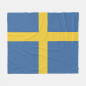 スウェーデン国旗 フリースブランケット (正面(横))