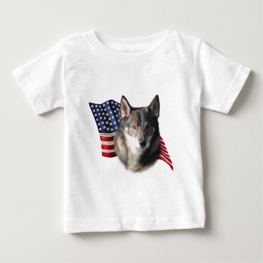 スウェーデン国旗 ベビーTシャツ (正面)