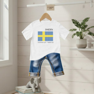スウェーデン国旗 ベビーTシャツ