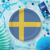 スウェーデン国旗 ペーパープレート (パーティー)