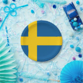 スウェーデン国旗 ペーパープレート (パーティー)