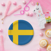 スウェーデン国旗 ペーパープレート (パーティー)