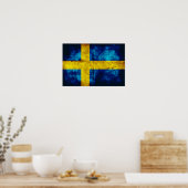 スウェーデン国旗 ポスター (キッチン)