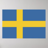 スウェーデン国旗 ポスター (正面)