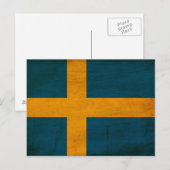 スウェーデン国旗 ポストカード (正面/裏面)