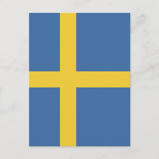 スウェーデン国旗 ポストカード (正面)