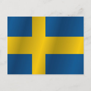 スウェーデン国旗 ポストカード