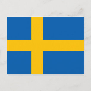 スウェーデン国旗 ポストカード
