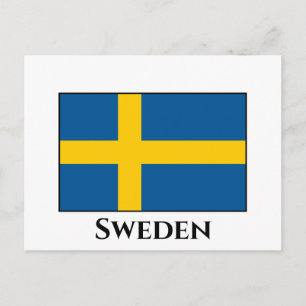 スウェーデン国旗 ポストカード