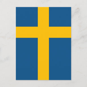 スウェーデン国旗 ポストカード