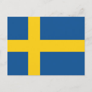スウェーデン国旗 ポストカード