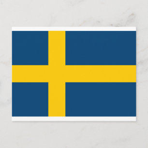スウェーデン国旗 ポストカード
