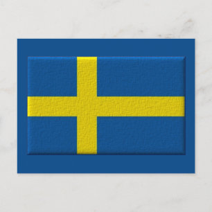 スウェーデン国旗 ポストカード