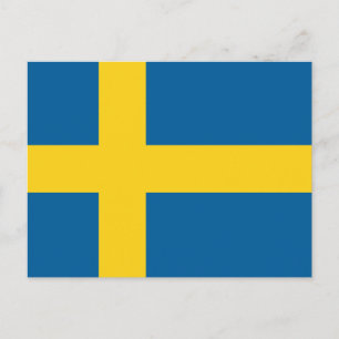 スウェーデン国旗 ポストカード