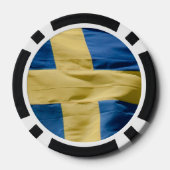 スウェーデン国旗 ポーカーチップ (裏面)