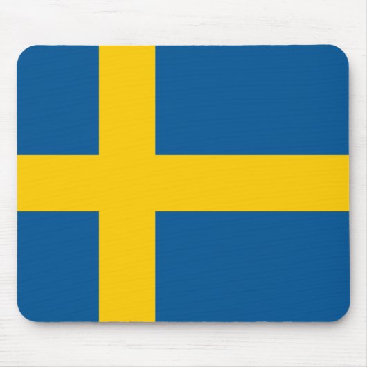 スウェーデン国旗 マウスパッド (正面)