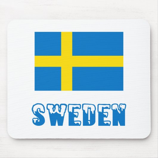 スウェーデン国旗 マウスパッド (正面)
