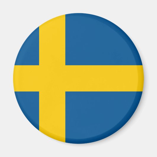 スウェーデン国旗 マグネット (正面)