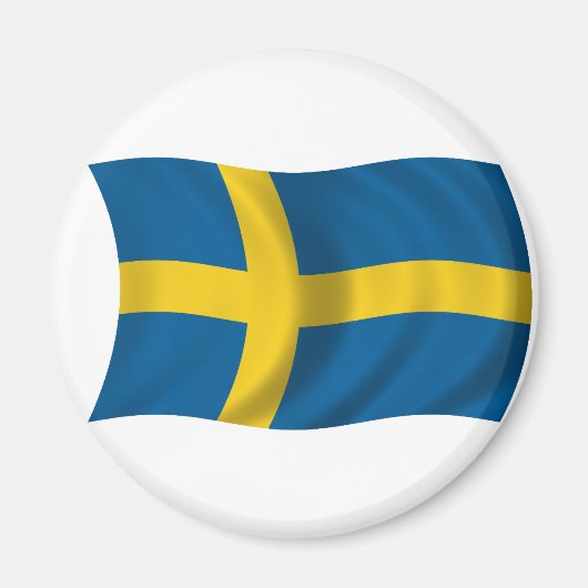 スウェーデン国旗 マグネット (正面)