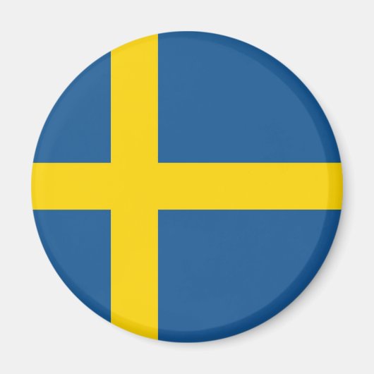 スウェーデン国旗 マグネット (正面)