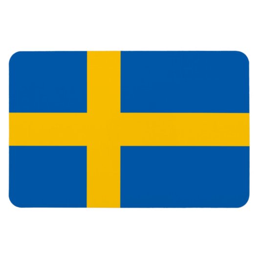 スウェーデン国旗 マグネット (横)