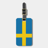 スウェーデン国旗 ラゲッジタグ (正面縦)