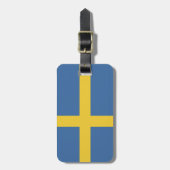 スウェーデン国旗 ラゲッジタグ (正面縦)