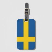 スウェーデン国旗 ラゲッジタグ (正面縦)