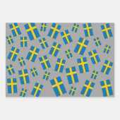 スウェーデン国旗 ラッピングペーパーシート (正面2)