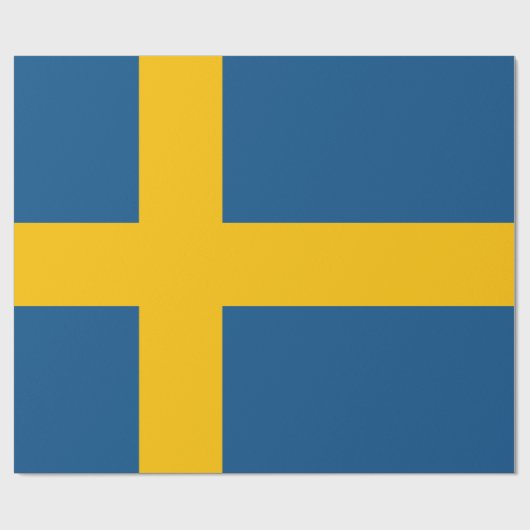スウェーデン国旗 ラッピングペーパー (フラット)
