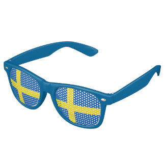 スウェーデン国旗 レトロサングラス