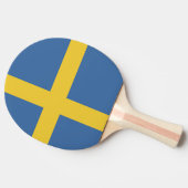 スウェーデン国旗 卓球ラケット (横)
