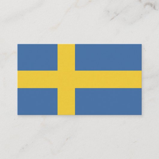 スウェーデン国旗 名刺 (正面)
