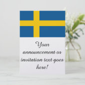 スウェーデン国旗 招待状 (スタンド正面)