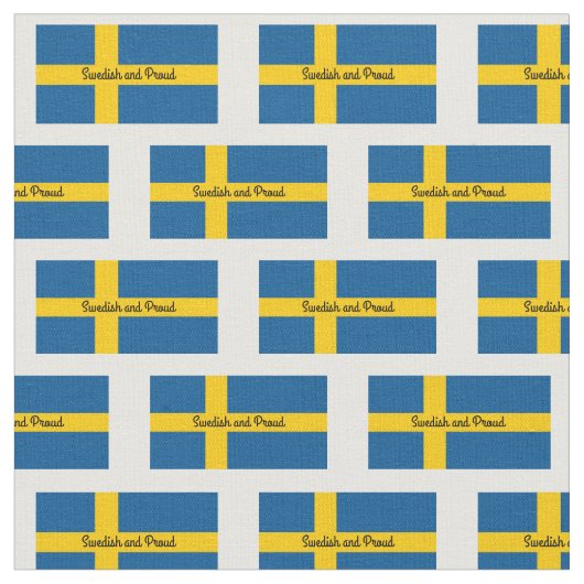 スウェーデン国旗 – 編集文字 ファブリック (クローズアップ)